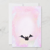 twee griezelige Roze Geest Halloween  Kaart (Achterkant)