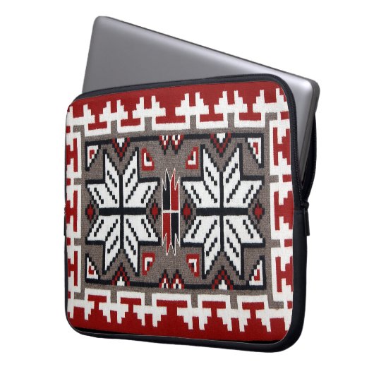 Twee grijze heuvels laptop sleeve (Voorkant Links)