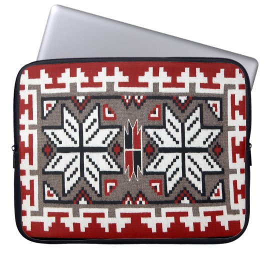 Twee grijze heuvels laptop sleeve (Voorkant)