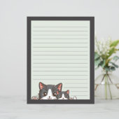 Twee grijze kittens op een voering met grijs papie (Staand voorkant)