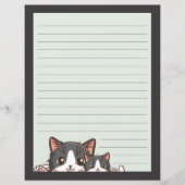 Twee grijze kittens op een voering met grijs papie (Voorkant)