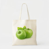 Twee groene appels tote bag (Voorkant)