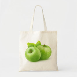 Twee groene appels tote bag