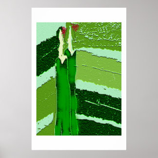 Twee groene dames poster