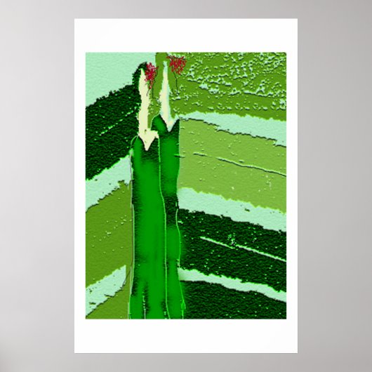 Twee groene dames poster (Voorkant)