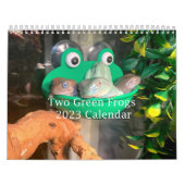 Twee groene kikkers 2023 Agenda Kalender (Hoes)