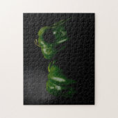 Twee groene paprika's 11x14 252pc jpm legpuzzel (Verticaal)