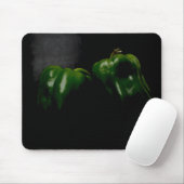 Twee groene paprika's mpcna muismat (Met muis)