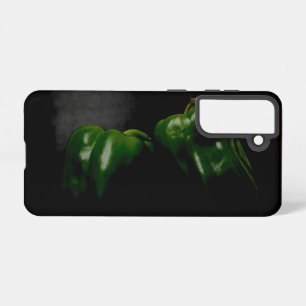 Twee groene paprika's sgcnm samsung galaxy hoesje