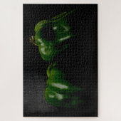 Twee Groene Peppers 20x30 1014pc jpcna Legpuzzel (Verticaal)