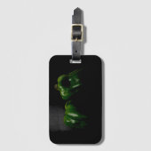 Twee Groene Peppers bc ltcnm Bagagelabel (Voorkant (verticaal))