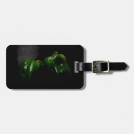 Twee Groene Peppers cd ltcnm Bagagelabel