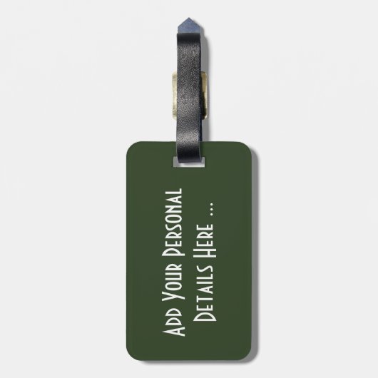 Twee Groene Peppers cd ltcnm Bagagelabel (Achterkant verticaal)