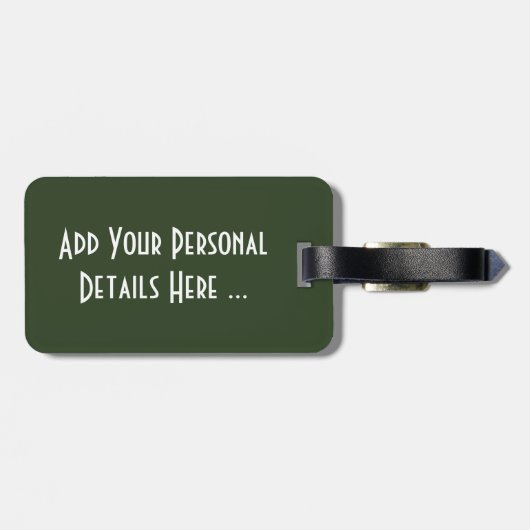 Twee Groene Peppers cd ltcnm Bagagelabel (Achterkant horizontaal)