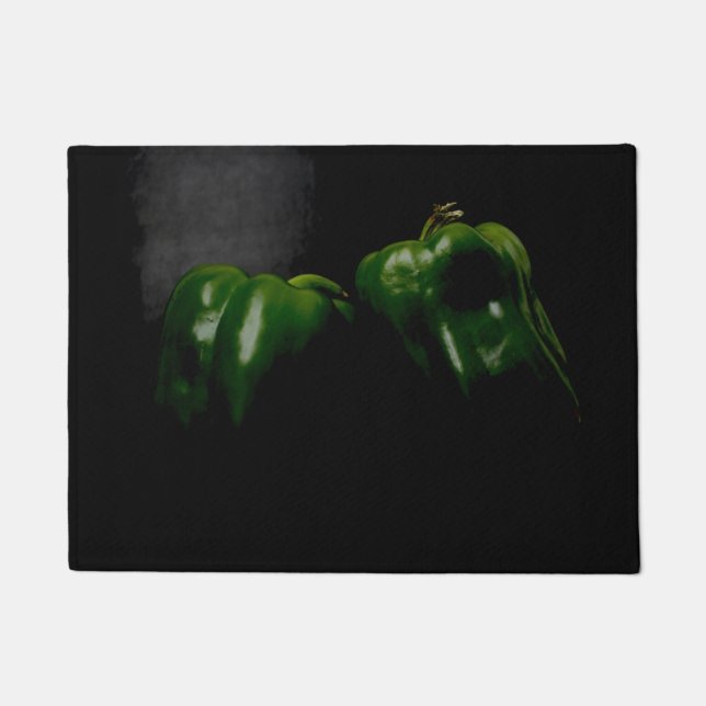 Twee Groene Peppers dmcna Deurmat (Voorkant)