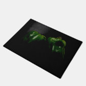 Twee Groene Peppers dmcna Deurmat (Schuin)
