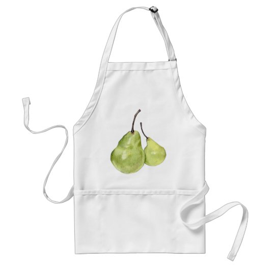 Twee groene peren Apron Standaard Schort (Voorkant)
