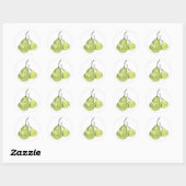Twee groene peren Sticker (Vel)