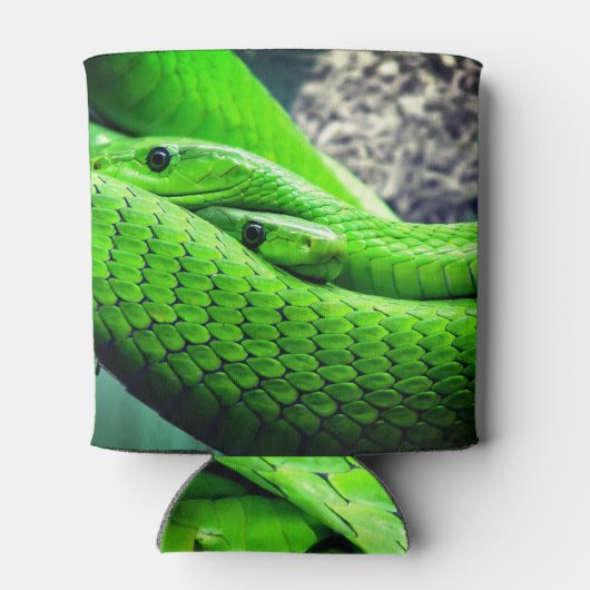 Twee groene slangen blikjeskoeler (Achterkant)