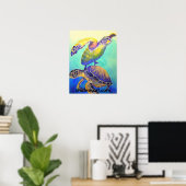 Twee groene Zeeen Poster (Thuiskantoor)