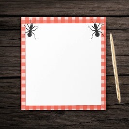 Twee groene zwarte reuzen rode witte spelgrens notitieblok