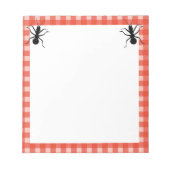 Twee groene zwarte reuzen rode witte spelgrens notitieblok (Voorkant)