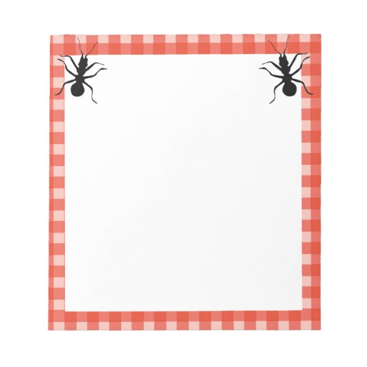 Twee groene zwarte reuzen rode witte spelgrens notitieblok (Voorkant)