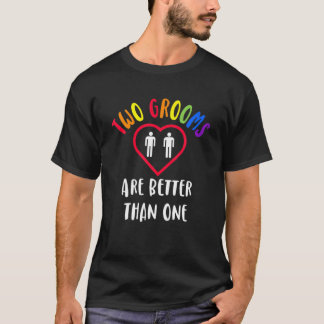 Twee groepen zijn beter dan één geëngageerde LGBT- T-shirt