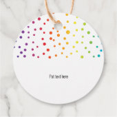 Twee groeten en confetti Dank je homohuwelijk Bedankjes Labels (Achterkant)