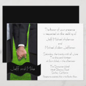 Twee Grooms - Aangepaste weddenschappen Kaart (Voorkant / Achterkant)