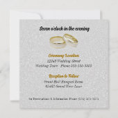 Twee Grooms Black Tux Gay Weddenschap Kaart (Achterkant)