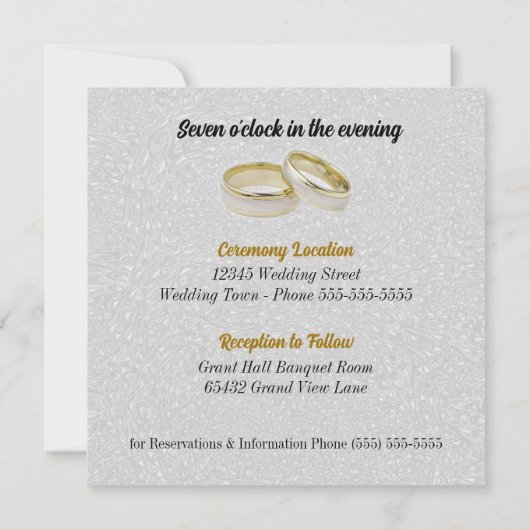 Twee Grooms Black Tux Gay Weddenschap Kaart (Achterkant)