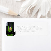 Twee Grooms Custom Gay Bruiloft Retouradres Label (Insitu)