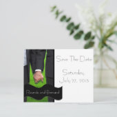 Twee Grooms Custom Save-the-Date Briefkaarten (Staand voorkant)