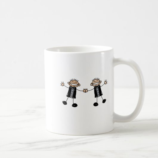 Twee Grooms Dancing Happy Koffiemok (Rechts)