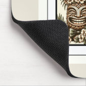 Twee Grooms Gay Ananas Tiki Hoofd Retro Bruiloft Muismat (Hoek)