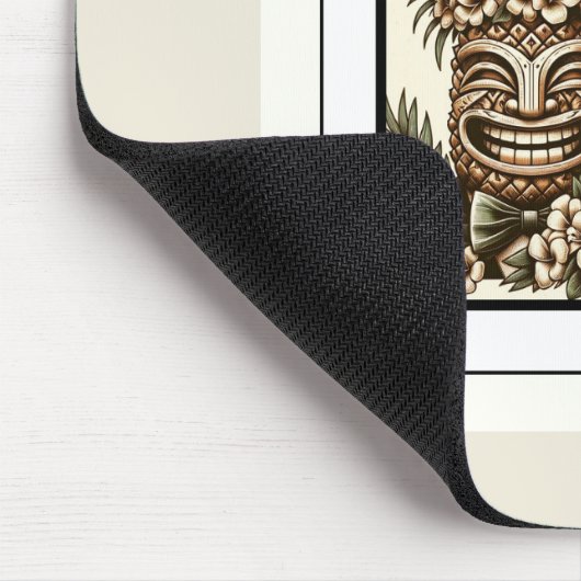 Twee Grooms Gay Ananas Tiki Hoofd Retro Bruiloft Muismat (Hoek)