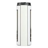 Twee Grooms Gay Ananas Tiki Hoofd Retro Bruiloft Thermosbeker (Achterkant)