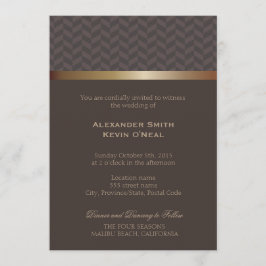 Twee Grooms-Gay Bruiloft ı Uitnodiging