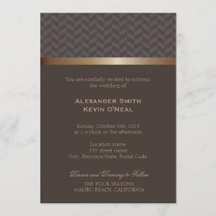 Twee Grooms-Gay Bruiloft ı Uitnodiging