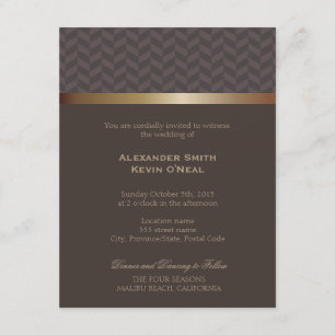 Twee Grooms-Gay Bruiloft ı Uitnodiging