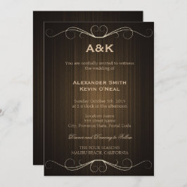 Twee Grooms-Gay Land Bruiloft ı Uitnodiging