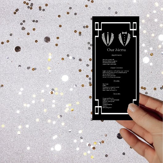 Twee Grooms Gay Tuxedo Weddenrenmenu Menu