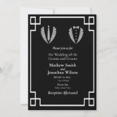 Twee Grooms Gay Tuxedo Wedding Kaart (Voorkant)