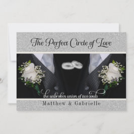 Twee Grooms Gay Wedding of Civil Union Tuxen Kaart