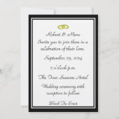 Twee Grooms-Gay Wedding-Tuxedo Kaart (Achterkant)