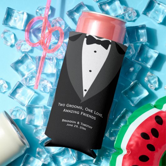 Twee Grooms Groomsmen Gifts Seltzer Koelbox Seltzer Blikjeskoeler (Insitu Zomer)