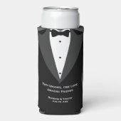 Twee Grooms Groomsmen Gifts Seltzer Koelbox Seltzer Blikjeskoeler (Seltzer Voorkant)