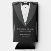 Twee Grooms Groomsmen Gifts Seltzer Koelbox Seltzer Blikjeskoeler (Achterkant)