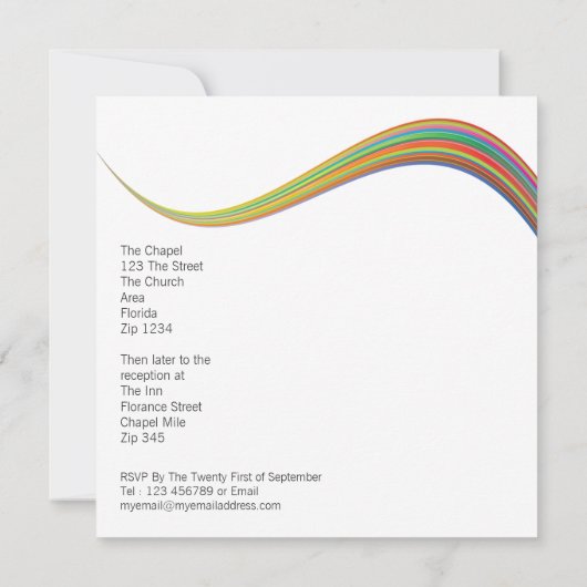 Twee Grooms Weddenschap Kaart (Achterkant)